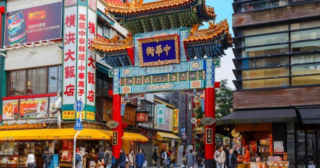 Photo de l'entrée du quartier de Chinatown
