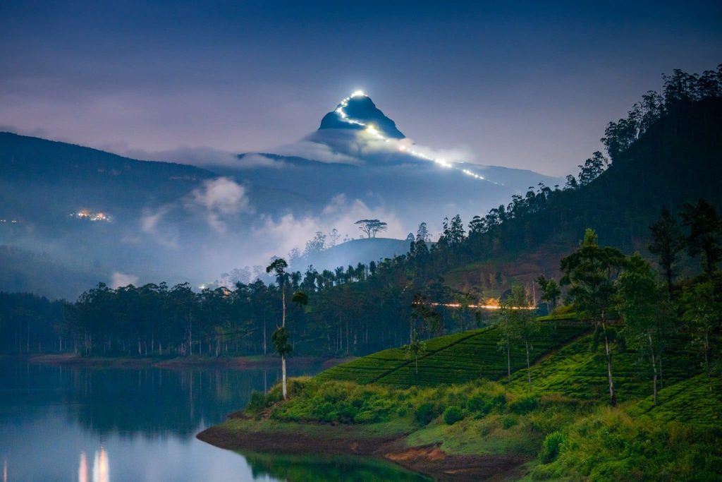 Le Pic Adam au Sri Lanka